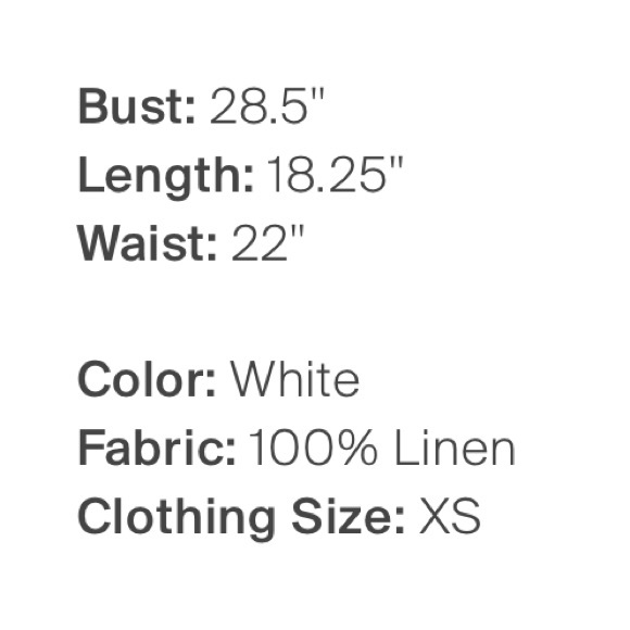 Reformation Haven Linen Top in Mildred, XS - Picture 7 of 8